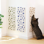 FUKUMARU 3PCS Cat Scratcher Wall Mounted, 23.6 Inch Extra Long Cardboard Cat Scratch Pad for Wall, High-Density Cats Scratching Board Indoor, Kitten Scratching Pads for Corner Door