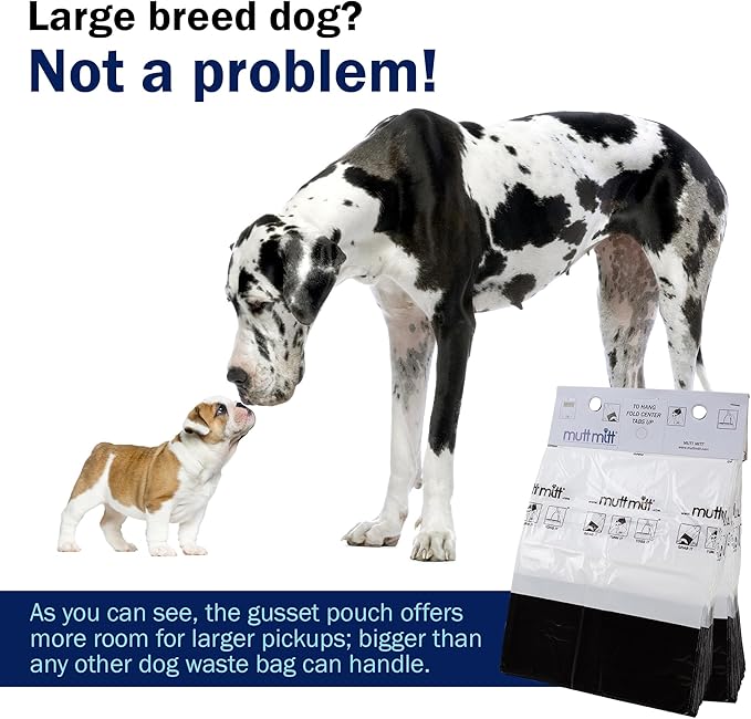 Mutt Mitt® 2-Ply dog waste pick-up bags Dispense-A-Mitt™ - 200 Dog Waste Bags in a wall mountable box.