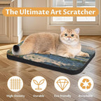 2 Pack Art Cat Scratcher, Wall-Mountable Cat Scratch Pad, Cat Wall Scratcher 16.7x11x1 Inch Cat Scratching Board for Indoor Cats Toy (Series3)