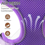 PUPTECK Small Dog Harness and Leash Set, No Pull Adjustable Puppy Cat Harness, Reflective Soft Mesh Pet Vest Small Sized, Purple, M