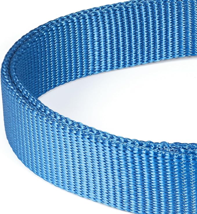 Premium Nylon Adjustable Anti-Escape Martingale Dog Collars,Soft and Silky Dog Collar with Durable D-Ring for Small Active Dogs Daily Helper.(Classic Blue, Small)