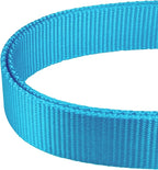 Mikivery Martingale Dog Collar Nylon Adjustable and Safety Training Colourful Comfortable Metal Buckle Pet Collars for Small Medium and Large Dogs(Ice Blue,L)