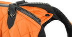 Gooby Fashion Vest Dog Jacket - Orange, Medium - Warm Zip Up Dog Bomber Vest with Dual D Ring Leash Water Resistant for Small to Medium Dogs