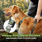 PawsPassion Dog Harness for X-Large Dogs, No Pull Dog Harness Easy Walk with Metal Hardware, Ergonomic Y-Shaped Design, Soft Padding, Padded Handle, Durable High-Tensile Nylon (Evergreen, XL)
