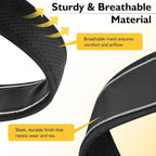 Mayerzon 2 Inch Wide Martingale Collar for Large Dogs, Patented No Pull Walking Training Dog Collar for Pitbull German Shepherd, with Buckle, Reflective Stitching, Adjustable (Black, XL)