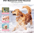 Bousnic Dog Training Collar with Remote - 1000ft Dog Shock Collar for 10-120lbs Small Medium Large Dog Waterproof Rechargeable e Collar with Beep/Vibrate/Safe Shock(1-16) Modes
