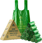 Ultra Thick & Deep RockRhino Dog Poop Bags for Large & XL Breeds | 4-Layer Interlocked Bottom | 100% Home Compostable, 0% Plastic | Vanilla-Scented | 150 Bags, Easy Open Tie Handles, Not for Scooper
