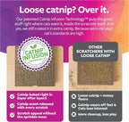 SmartyKat Super Scratcher+ Scroll Wide Corrugate Cat Scratcher with Catnip Infusion Technology, Stimulating for Cats & Kittens, Recycled Material, Brown