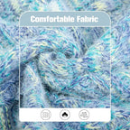 BEAUTYZOO Small Dog Sweater -Turtleneck Pullover Classic Cable Knit Fuzzy Winter Coat Dog Cold Weather Clothes for Small Medium Dogs Puppy Girl Boys(Gradient Cyan, S)
