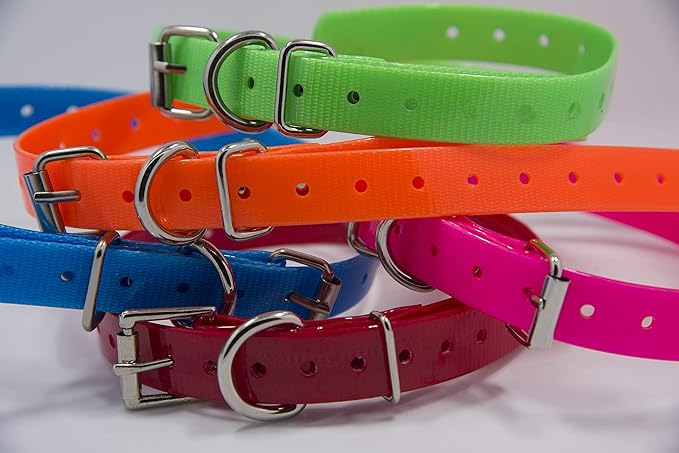 Universal 27 ½” X ¾” Replacement Band Strap for Dog Training Collar - Adjustable Waterproof TPU for Remote E-Collar, Static/Vibration Shock Trainer