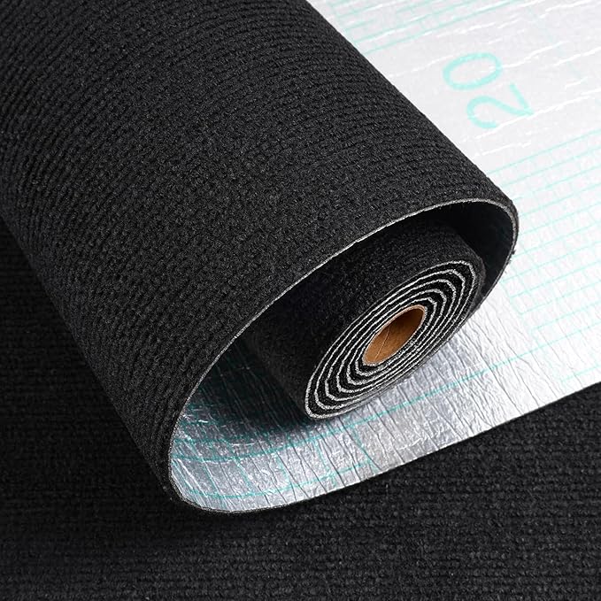 ReWallpaper 24inx6.5ft Cat Scratch Pad Peel and Stick Durable Black Cat Scratching Mat Anti Scratch Indoor Furniture Guard for Sofa Wall Corner Door Tree Post Covering Self Adhesive Strong Grip Carpet