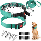 Prong Training Collar with Comfort Tips and Quick Release Snap Buckle - Classic Collar and Leash for Small to Large Dogs