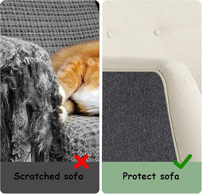 Furniture Pet Protectors Sofa Protector for Cats Couch Corner Protectors for Cat Scratch Furniture Protector Corner Grey 15.8"×78.7"