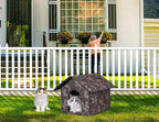 Cat Houses for Outdoor Cats, Weatherproof Outdoor House for Feral Cats, Warm Stable Stray Cats Shelter in Winter Brown Large