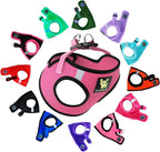 EcoBark XS Dog Harness - Step in Toy Breed Dog Harnesses - Extra Small Eco-Friendly Body Halter Vest - Reflective Tiny Soft Mesh (Bubblegum Pink, XS)