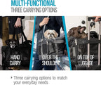 Sherpa Delta Airlines Travel Pet Carrier, Airline Approved & Guaranteed On Board - Black, Medium