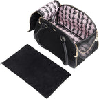 Juicy Couture Give Me Treats Pet Carrier - Stylish Black Travel Bag for Small Dogs and Cats