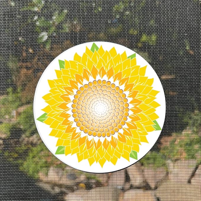 Screen Door Magnets Double Sided – Keep People, Kids, and Dogs from Running into a Screen Door. Saver - Robbins Aria Sunflower