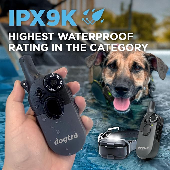 Dogtra 200iQ Professional Remote Training E Collar - 1/2 Mile, 100 Precision Levels, IPX9K Waterproof, Tone & Vibration – Seamless No-Look Control Off-Leash Confidence for Dogs 10lb+