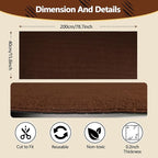 Cat Scratch Furniture Protector, 78.7"x15.8" Self Adhesive Cat Scratch Mat Pad,Cut to Fit DIY Replacement Carpet for Tree,Wall,Bed,Door, Couch Protector (Brown)