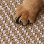 Cat Scratching Mat Sisal, Sisal Fabric Large Pet Scratching Pad for Indoor Cats with Adhesive Hook Loop Tape, Cat Scratching Rug Wall Scratchers (2pcs(15.7x23.6in))