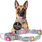 Lucky Love Dog Martingale Collar, Premium No Slip Martingale Collar for Large Dogs, Great for Whippets, Greyhounds, and More (Caroline, Large)