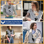 Petskd Dog Carrier Sling for Small Pet 7-15 LBS, Hands Free Front Facing Cat Sling Chest Carrier with Bottom Mat and Adjustable Strap for Pets Anti-Anxiety, Walk, Vet