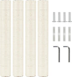 4 Pcs 2.9in 7.4cm Diameter Cat Scratching Post Replacement Pole Parts for Cat Tower (M10, 19.7in/50cm)