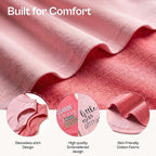 Parisian Pet 2 Pack Dog Shirts – 100% Cotton Shirts for Medium Dogs – Pink Sleeveless Stylish Girl Dog Clothes – Breathable and Lightweight Pet Apparel - Stretchy Summer T Shirts for Dogs