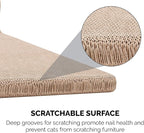 Furhaven 2-Pack Scratching Boards w/ Catnip & Wall-Mounting Hooks for Indoor Cats, Reversible - Wall-Mounted Corrugated Cat Scratchers - Seaglass, Standard/2-Pack