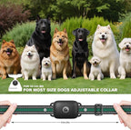 Dog Shock Collar for 3 Dogs (5-120lbs) Waterproof Rechargeable Electric Dog Training Collar with Remote for Small Medium Large Dogs with Beep Vibration Safe Shock Modes (Black)