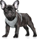 BARKBAY No Pull Dog Harness Large Reflective Dog Harness with Front Clip and Easy Control Handle for Walking Training Running with ID tag Pocket(Grey,S)