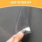 20 PCS Anti-Cat Scratch Furniture Protector with Pins, Designed for Leather Furniture, Anti Scratch Cat Couch Protector from Cats Claws with Scissors and Scraper, Cats Scratch Deterrent for Furnitures