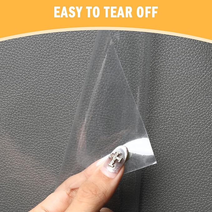 20 PCS Anti-Cat Scratch Furniture Protector with Pins, Designed for Leather Furniture, Anti Scratch Cat Couch Protector from Cats Claws with Scissors and Scraper, Cats Scratch Deterrent for Furnitures