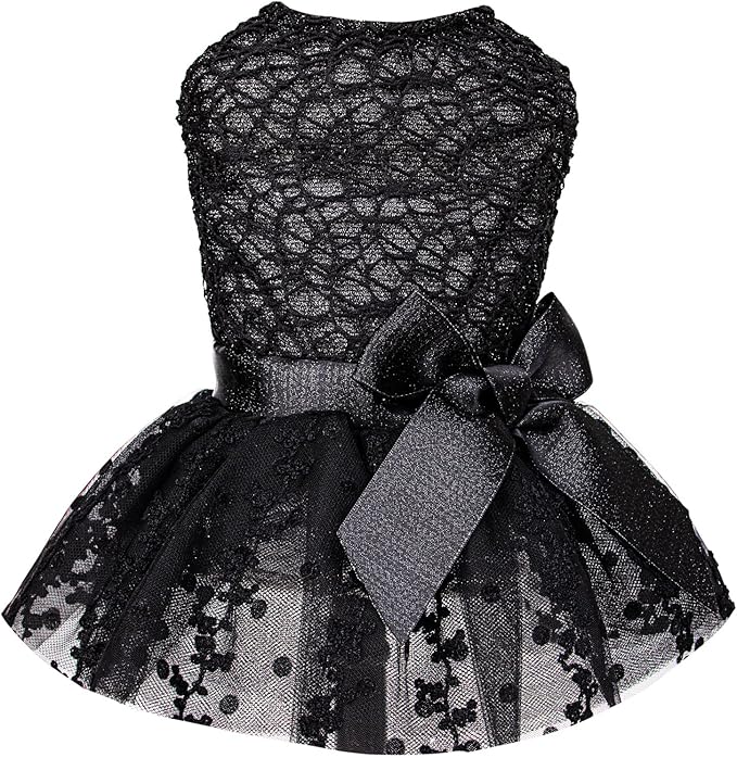 CuteBone Dog Birthday Dress Girl Puppy Skirt Tutu Cat Wedding Outfit Pet Party Clothes for Small Dogs Costume DD15XS