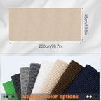 Cat Scratch Furniture Protector - 78.7" x 13.8" Trimmable Self-Adhesive Cats Claws Scratch Pads, DIY Cat Climbing Couch Protector for Scratch Post Cat Tree Replacement Indoor (Khaki)