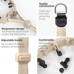 SVD.PET Dog Prong Collar for No-Pull Training, Quick-Release Buckle Adjustable Pinch Collar for Large Dogs (Tan, Large Size)