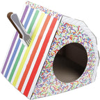 Kitty City Rainbow Cake Slice Scratcher