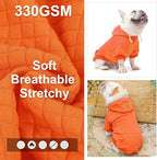 BEAUTYZOO Dog Sweaters for Large Dogs Girls Boys, Warm Winter Dog Hoodie Sweatshirt with Pocket & Leash Hole,Soft Waffle-Like Laminated Cotton Pet Clothes for Big Breeds Indoor Outdoor Cold Weather