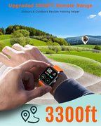 Jugbow Electronic Dog Training Collar with Wristband Remote, 3300FT Range, IPX8 Waterproof, 24H Time Display, Vibration & Beep Modes for Dogs 10-120 lbs