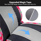 AIITLE Dog Harness and Leash Set - Ultra-Comfortable Vest with Strong Magic Tape & Glow-in-Dark Reflective Strips, Chafe-Free for Teddy, Schnauzer (Black, M)