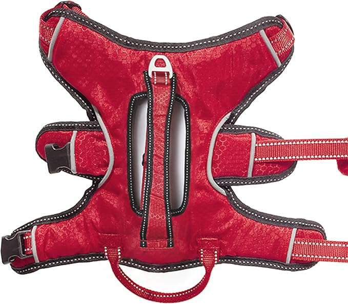 Tuff Pupper Escape Proof No Escape Dog Harness | 5 Point Adjustable Fit Harness for Dogs | Padded Dog Harnesses | Handle Dog Lift Harnesses