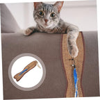 Fish Shaped Cat Scratching Pad Natural Sisal Hanging Protector for Furniture Claw Grinding Mat Eco-Friendly Cat Toy 20.86X5.23X1.18In