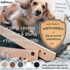 Dog Ramp for Bed, by DoggoRamps – Solid Hardwood Dog Ramp for High Beds (Adjustable up to 37" Tall) with Side Rails & Non-Slip Grip – Ramps for Small Dogs Like Dachshunds – 100% Made in North America