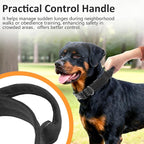 Tactical Dog Collar with Control Handle, Military Adjustable Pet Collar Reflective Heavy Metal Buckle Dog Collar, Soft Nylon Training Collar for Medium Large Dogs (Black, Large)