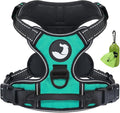 Joytale No Pull Dog Harness for Small Dogs, Reflective Pet Vest with Front Clip, Adjustable Soft Padded Harnesses with Easy Control Handle for Training and Walking, Teal, S