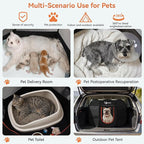 Dog Playpen, Puppy Pet Playpens Indoor for Medium Dogs Tent Crates Cage Indoor/Outdoor, Portable Pop Up Dog Kennel Playpen with Carrying Case for Dogs/Cats/Rabbits, Black