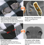 BEAUTYZOO Small Dog Sweater Fleece Vest Winter Jacket, D-Ring Leash Attachment for XS S Puppy Medium Sized Breeds Dogs, Cold Weather Dog Clothes Windproof Keep Warm, Plaid L