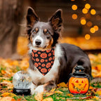 ADOGGYGO 4 Pack Halloween Dog Bandana, Pumpkin Ghost Dog Scarf Bib, Pet Halloween Bandanas Costume Accessories for Large X-Large Dogs (X-Large)