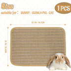 Rabbit Scratching Pad, Sisal Scratching Pad for Bunny, Guinea Pig, Cat. Resting Mats for Cages, Forage Grass Mat Indoor Essentials Accessories